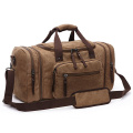 Coffee Large Weekender Bag Tote Bag Mens Travel Bag Lightweight Luggage